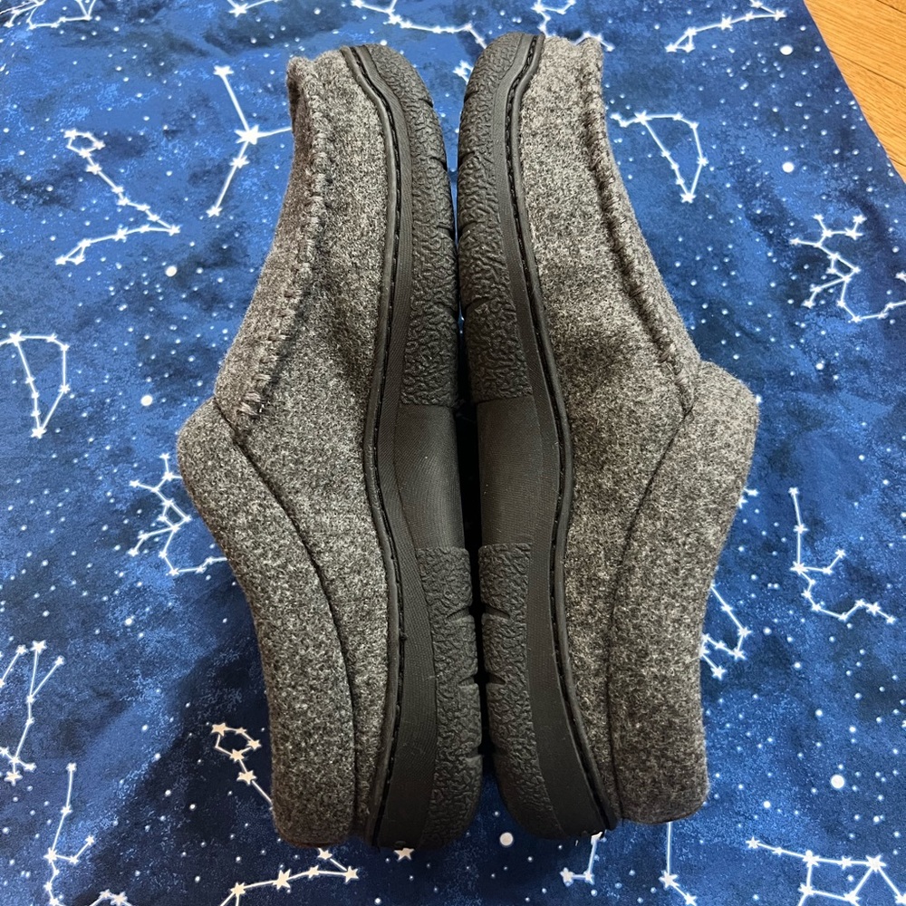 NWOT Dearfoam Wool Slip On Loafer Slippers - Picture 2 of 4